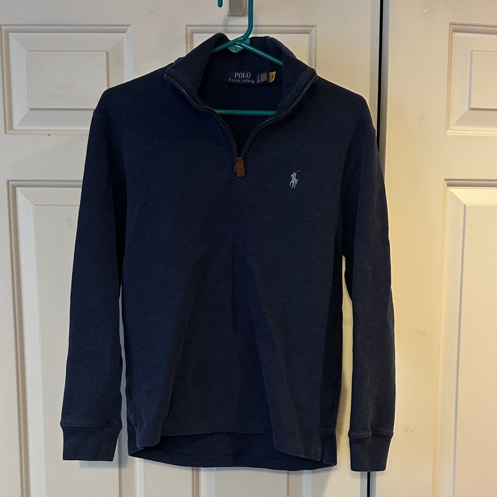 Polo by Ralph Lauren Men's Dark Blue Zip-Up Sweater